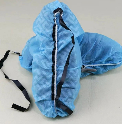 Capa de zapatos de sola de punto sin tejido Protección a prueba de polvo 100pcs por bolsa Blanco