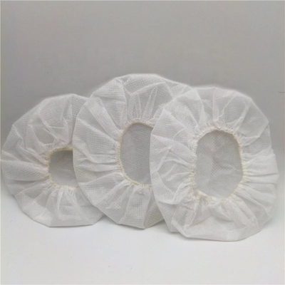 50pcs por bolsa de tejido blanco no tejido cubiertas de auriculares desechables Proteger los auriculares del polvo y la suciedad