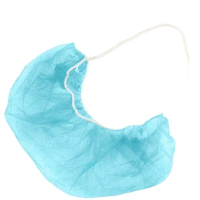 Cubrebarbas Desechable PP No Tejido 45x20cm Paquete de 100 unidades