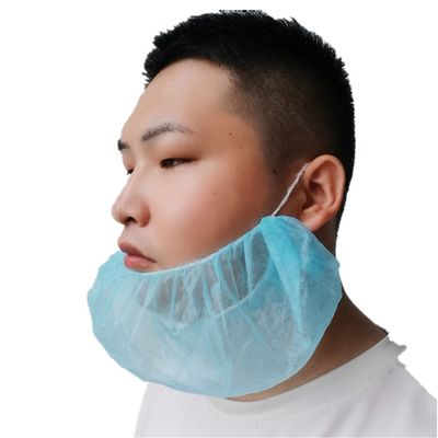 Cubrebarba desechable no tejido 45x20cm Blanco Negro Azul