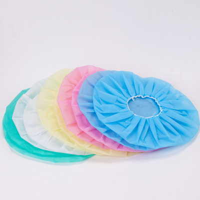 Los casquillos no tejidos disponibles amarillean los casquillos Bouffant no tejidos rojos azules