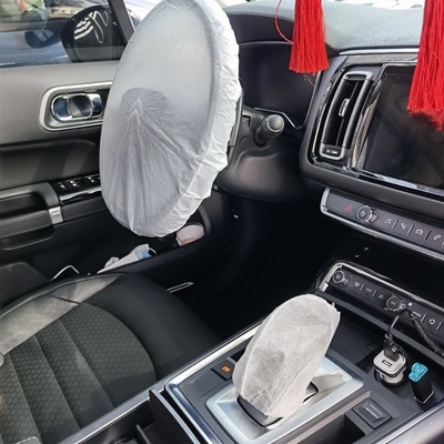 El volante disponible no tejido plástico del coche cubre 0.02m m