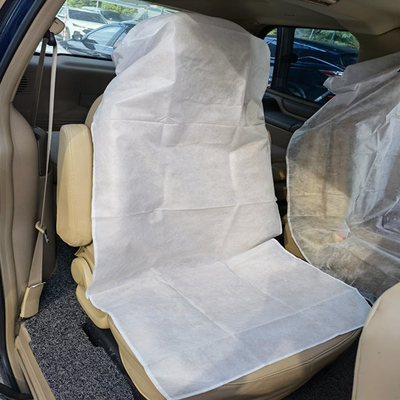 Blanco disponible no tejido de las fundas de asiento del aeroplano de los PP