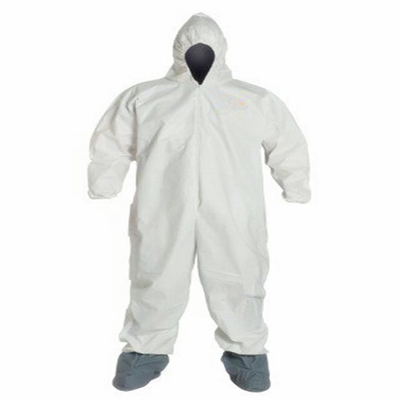 Bata protectora no tejida encapuchada del CAT III del hospital de la bata disponible de SMS