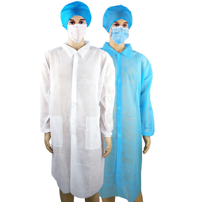 OEM disponible azul blanco de la capa M/L/XL del laboratorio de SMS